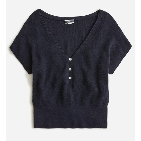 J. Crew Sweaters - 44. J.Crew Featherweight cashmere V-neck T-shirt